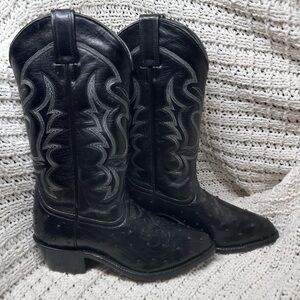 Durango Western Cowboy Boots Black Stud Like New Size 6